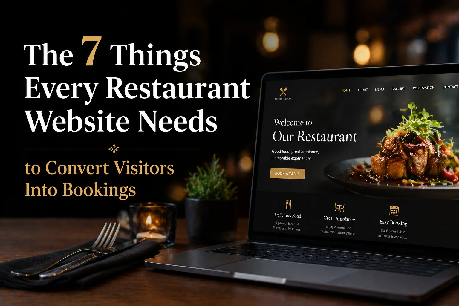 The 7 Things Every Restaurant Website Needs to Convert Visitors Into Bookings