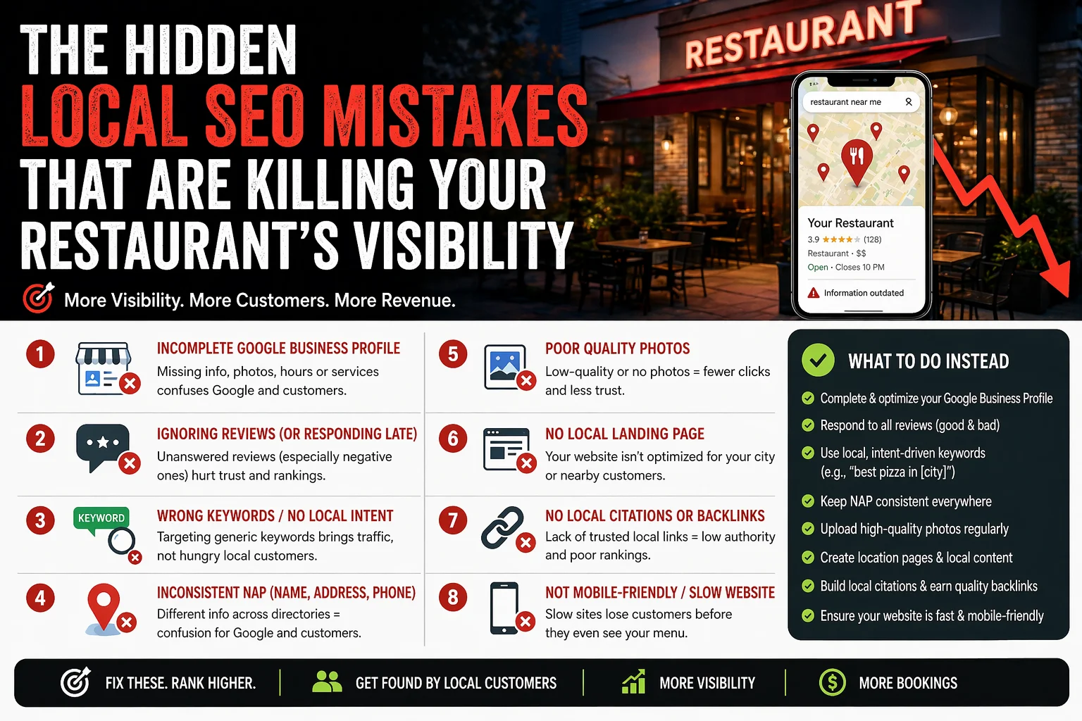 The Hidden Local SEO Mistakes That Are Killing Your Restaurant’s Visibility